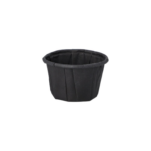 Dressingbecher, Papier 25 ml Ø 4,4 cm · 2,8 cm schwarz