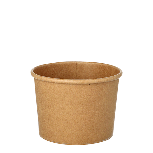 Suppenbecher, Pappe rund 350 ml Ø 9,8 cm · 7 cm braun Suppenbecher, Pappe rund 350 ml Ø 9,8 cm · 7 cm braun