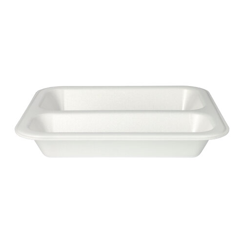 Siegelschalen, XPS 2-geteilt 975 ml 4,2 cm x 21,2 cm x 25 cm weiss laminiert