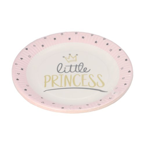 Teller, Pappe rund Ø 23 cm "Little Princess"