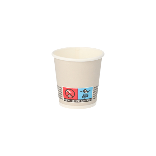 Trinkbecher, Pappe 5 cl Ø 5 cm · 5 cm silber "Shot"