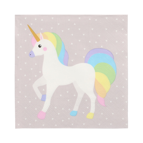 Servietten, 3-lagig 1/4-Falz 33 cm x 33 cm "Unicorn"