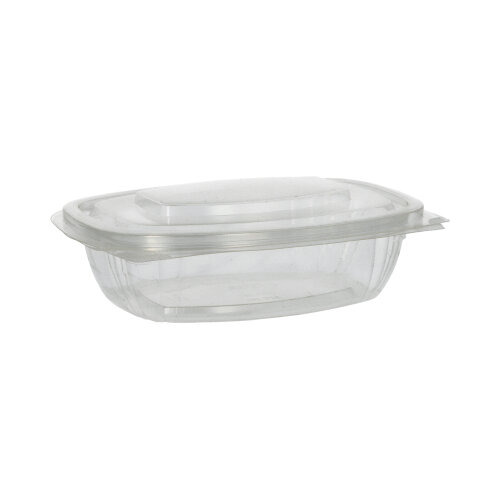 Feinkost- und Salatschalen mit Klappdeckeln, PLA "pure" 375 ml 4,8 cm x 16,1 cm x 13,2 cm