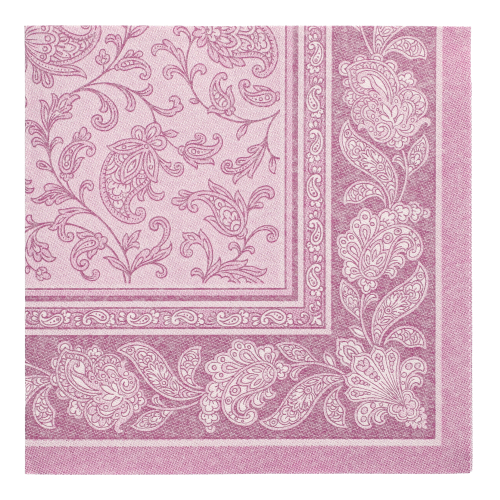 Servietten "ROYAL Collection" 1/4-Falz 40 cm x 40 cm lila "Ornaments"