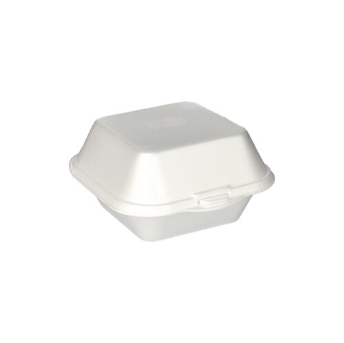 Hamburger-Boxen mit Klappdeckel, XPS 7,5 cm x 12 cm x 12 cm weiss