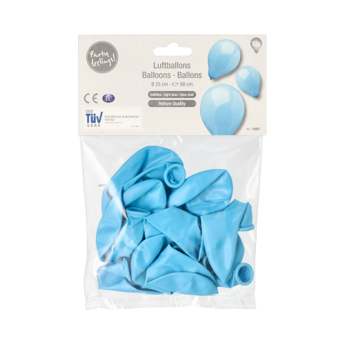 Luftballons Ø 25 cm hellblau