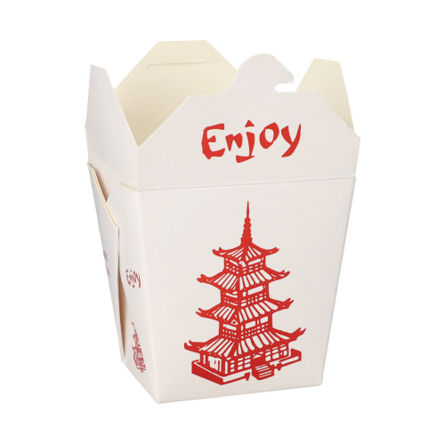 Snackboxen "ASIA" eckig 770 ml 10,3 cm x 8 cm x 6,6 cm "Temple"