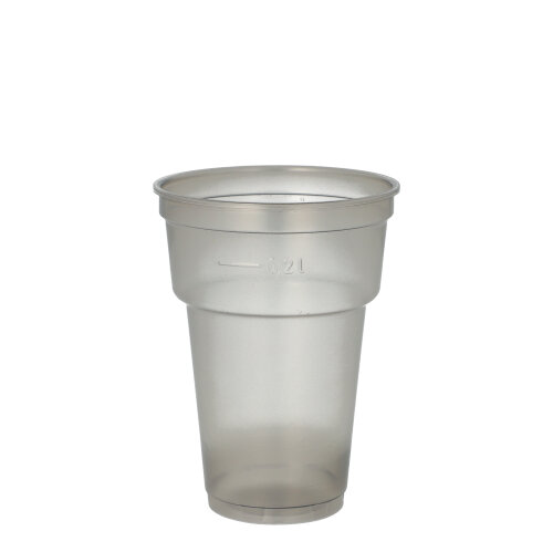 Mehrweg-Trinkbecher PP 0,2 l Ø 7,8 cm · 10,4 cm grau Mehrweg-Trinkbecher PP 0,2 l Ø 7,8 cm · 10,4 cm grau