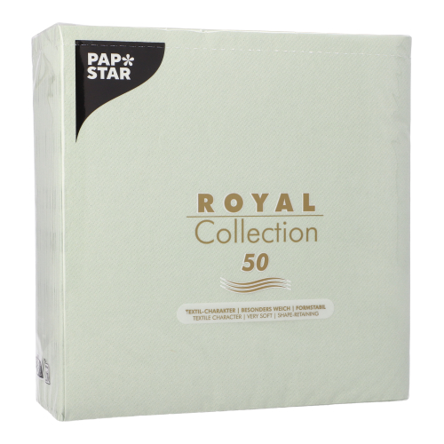 Servietten "ROYAL Collection" 1/4-Falz 40 cm x 40 cm jadegrün