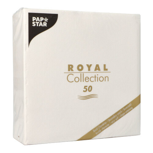 Servietten "ROYAL Collection" 1/4-Falz 40 cm x 40 cm weiss