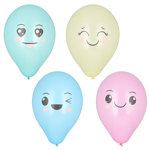 Luftballons Ø 25 cm farbig sortiert "Kawaii"