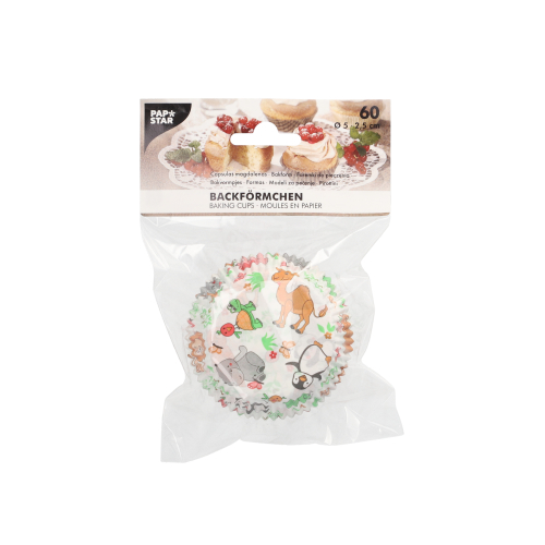 Backförmchen Ø 5 cm · 2,5 cm 4 Motive sortiert