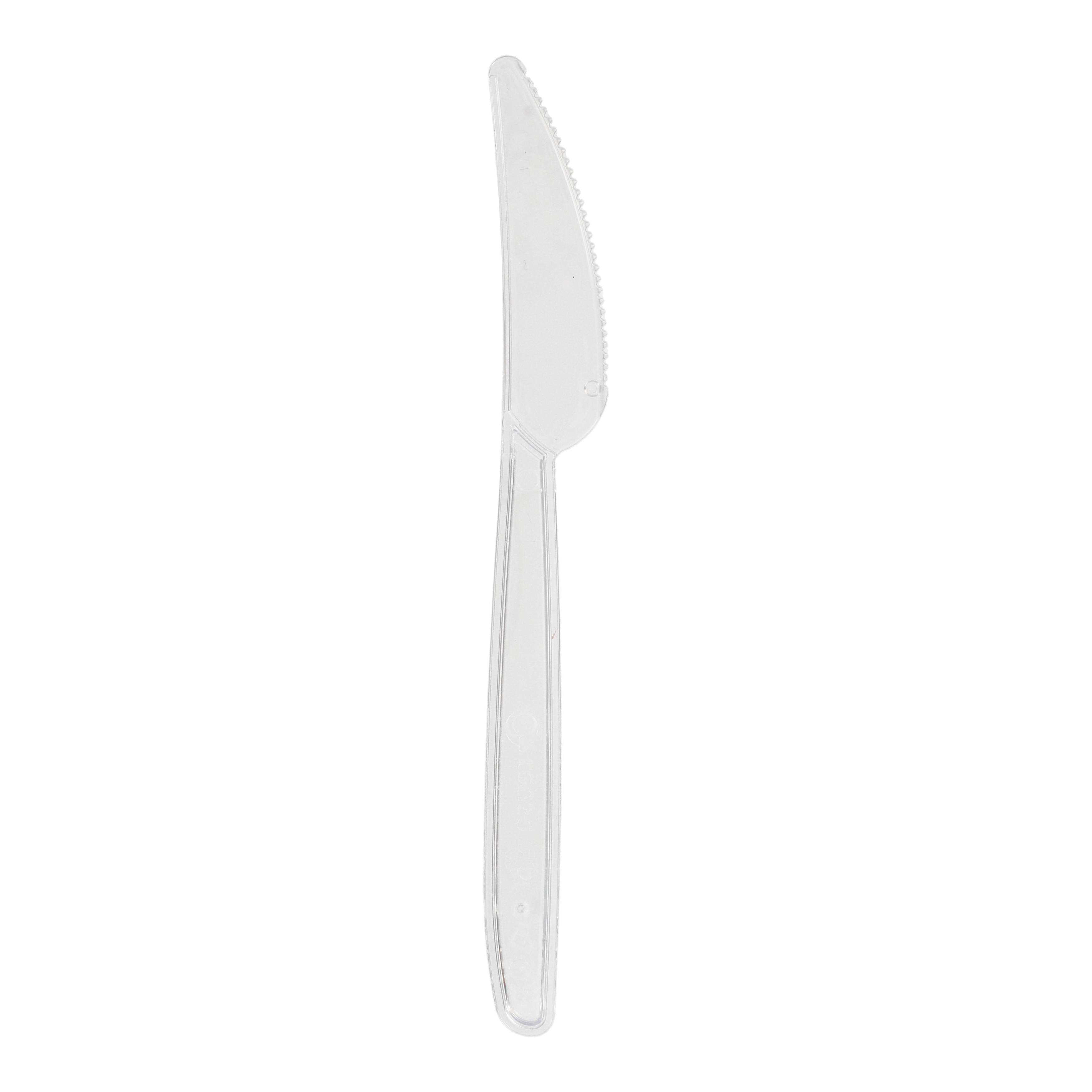 Mehrweg-Messer 18,5 cm transparent