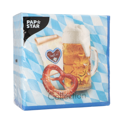 Servietten, 3-lagig 1/4-Falz 33 cm x 33 cm "Bavaria"