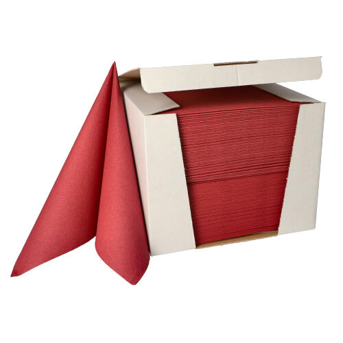 Servietten "ROYAL Collection" 1/4-Falz 40 cm x 40 cm bordeaux