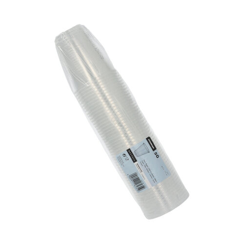 Trinkbecher, PP 0,3 l Ø 9,5 cm · 11,1 cm transparent mit Schaumrand