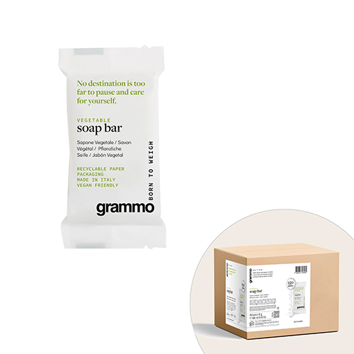 Seifen pflanzlich "grammo" eckig 8 mm x 52 mm x 33 mm im Flow Pack 11gr.