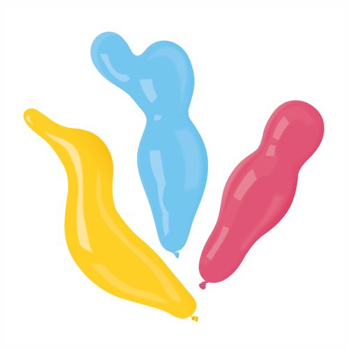 Luftballons farbig sortiert "Figures"