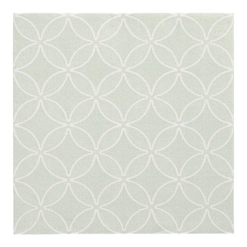 Servietten "ROYAL Collection" 1/4-Falz 40 cm x 40 cm jadegrün "Circle Flowers"