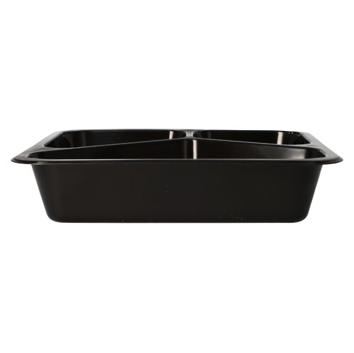 Mikrowellenschalen, PP 3-geteilt 1095 ml 4,9 cm x 22,7 cm x 17,8 cm schwarz