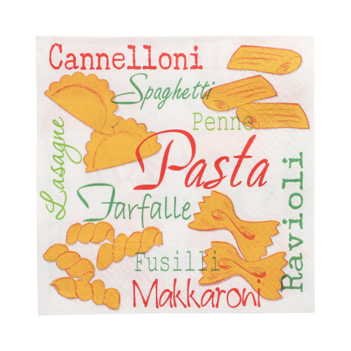 Servietten, 3-lagig 1/4-Falz 33 cm x 33 cm "Pasta"