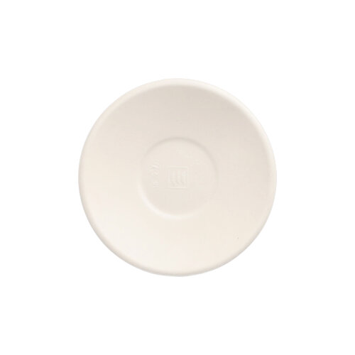 Teller Zuckerrohr "pure" rund Ø 9 cm · 1,3 cm weiss "Cella"