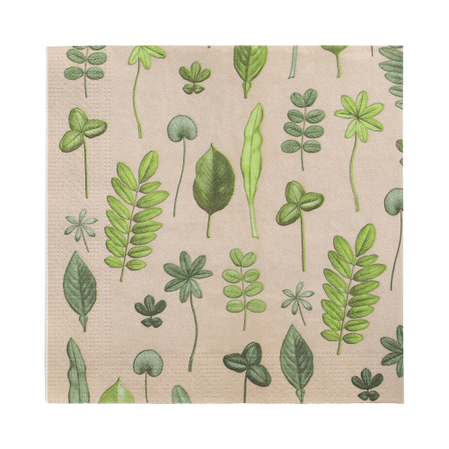 Servietten, 3-lagig 1/4-Falz 33 cm x 33 cm "Botanical Fantasy"