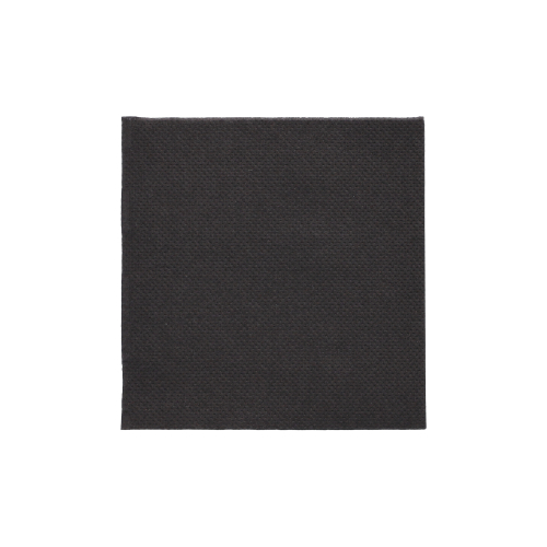 Servietten, 2-lagig "PUNTO" 1/4-Falz 20 cm x 20 cm schwarz