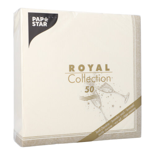 Servietten "ROYAL Collection" 1/4-Falz 40 cm x 40 cm gold "Festivities"