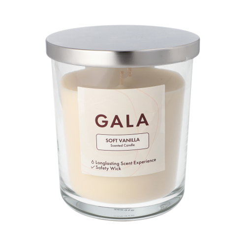 "GALA" Duftkerze im Glas Ø 10,5 cm · 12,4 cm creme - Soft Vanilla "Tokio Large"