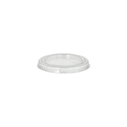 Deckel für Portionsbecher, PLA "pure" Ø 6 cm transparent
