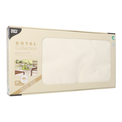 Mitteldecken, Tissue "ROYAL Collection" 80 cm x 80 cm champagner