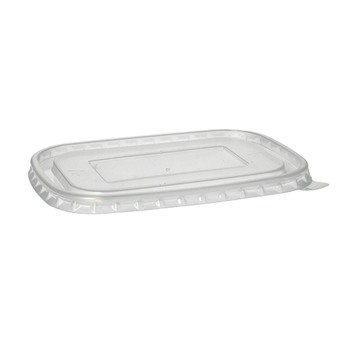 Deckel für Verpackungsbecher, PP rechteckig 1 cm x 17,1 cm x 12 cm transparent