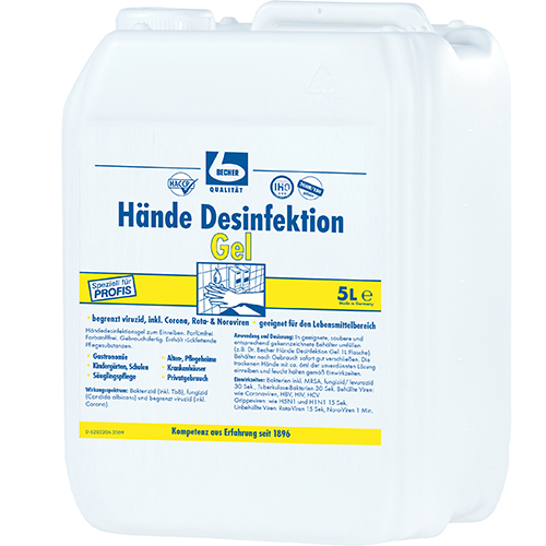 "Dr. Becher" Hände Desinfektion 5 l Gel