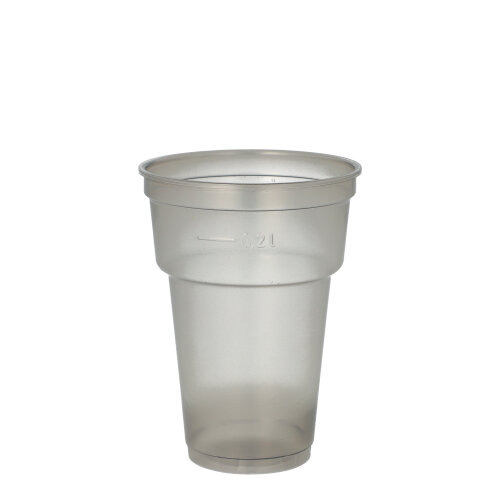 Mehrweg-Trinkbecher PP 0,2 l Ø 7,8 cm · 10,4 cm grau