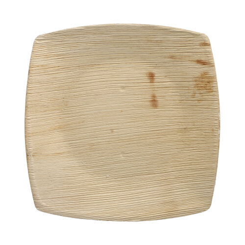 Teller, Palmblatt "pure" 20 cm x 20 cm natur "QUADRATO"