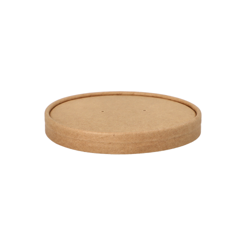 Deckel für Suppenbecher, Pappe Ø 11,5 cm · 1,6 cm braun
