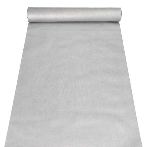 Tischläufer, stoffähnlich, Vlies "soft selection" 4,8 m x 40 cm silber