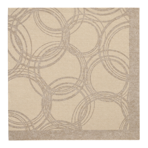 Servietten "ROYAL Collection" 1/4-Falz 40 cm x 40 cm sand "Bubbles"