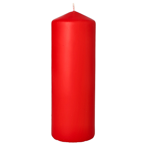 Stumpenkerze Ø 70 mm · 200 mm rot