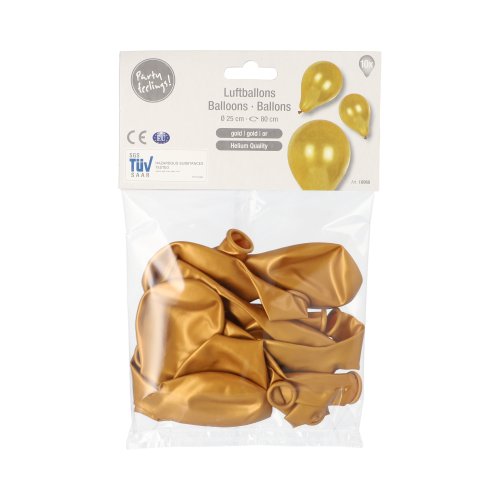 Luftballons Ø 25 cm gold