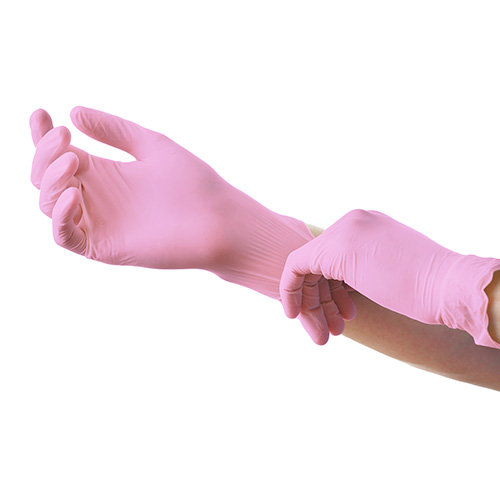 "Medi-Inn Classic" Handschuhe, Nitril puderfrei pink "Pink Plus" Größe: XS