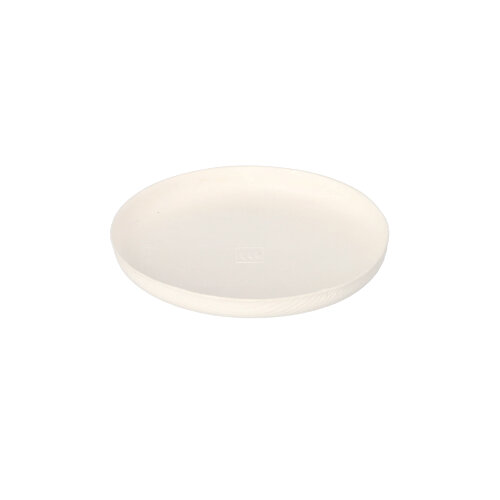 Teller Zuckerrohr "pure" rund Ø 9 cm · 1 cm weiss "Cella"