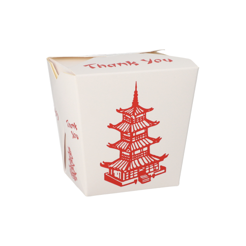 Snackboxen "ASIA" eckig 770 ml 10,3 cm x 8 cm x 6,6 cm "Temple"