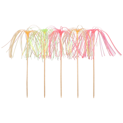 Deko-Picker 15,5 cm neon "Feuerwerk"