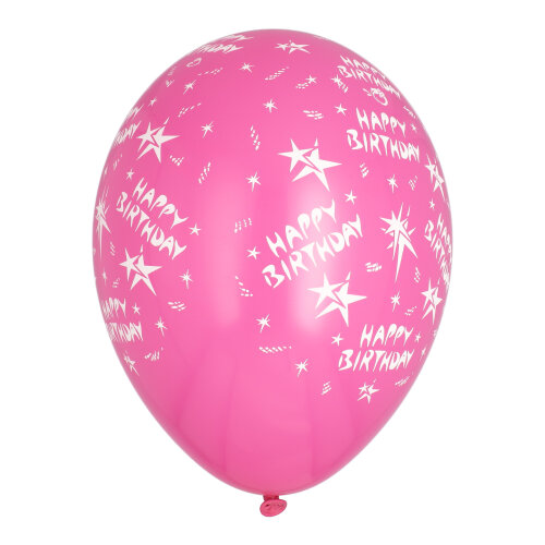 Luftballons Ø 29 cm farbig sortiert "Happy Birthday"