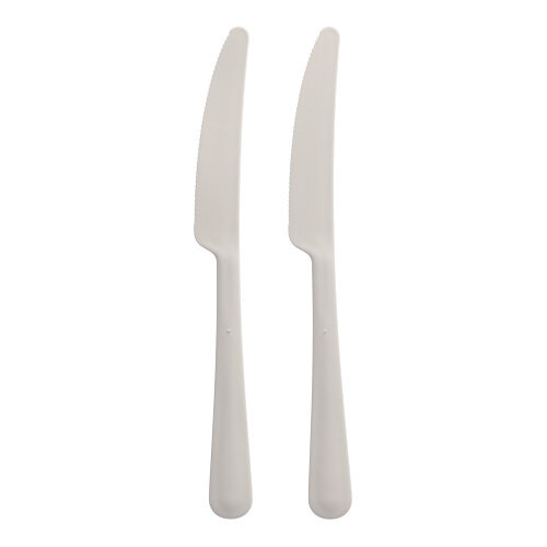 "Circulware" Mehrweg-Messer PP-MF 19,7 cm weiss "Gaia" extra stabil