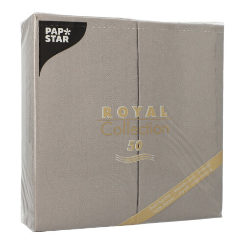 Servietten "ROYAL Collection" 1/8-Falz 40 cm x 40 cm grau