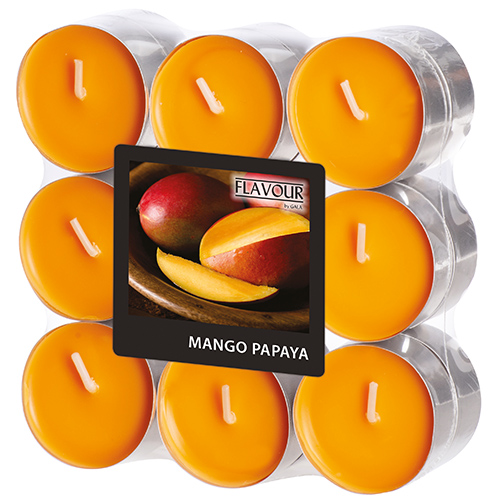 "GALA" Duftlichte Ø 37,5 mm · 16,6 mm pfirsich - Mango-Papaya