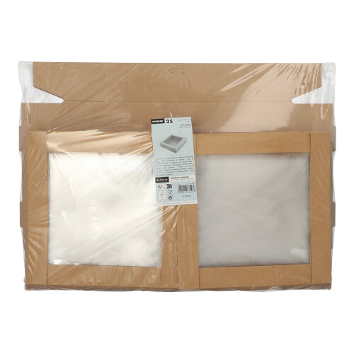 Transport- und Catering-Kartons, Pappe eckig 6 cm x 22,5 cm x 22,5 cm braun